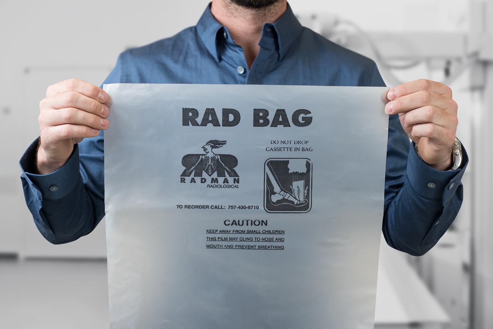 Rad Bag x-ray cassette features